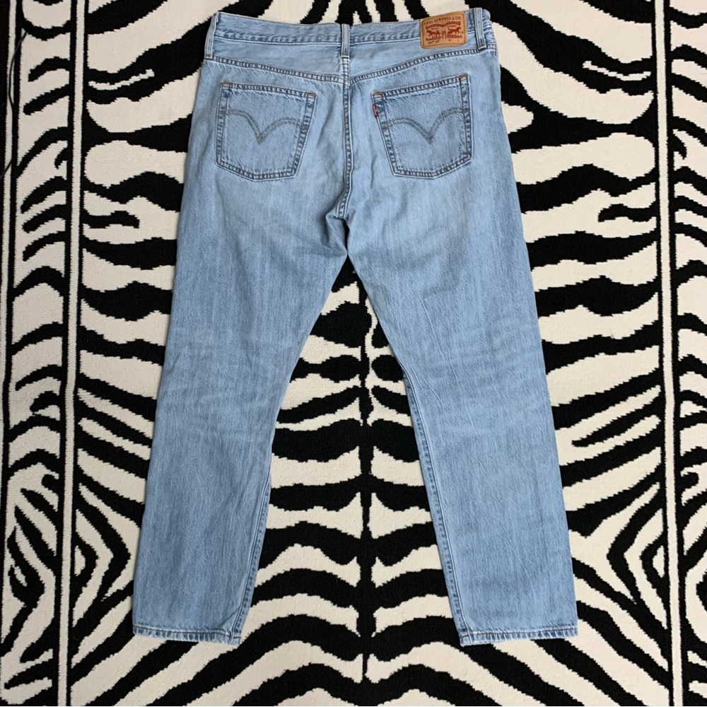 Levi's 501 Ct Custom Tapered Button Fly Jeans Blu… - image 2